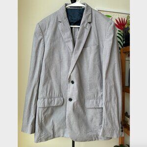 Reiss Men's Navy & White Micro Pattern Blazer - Size 42